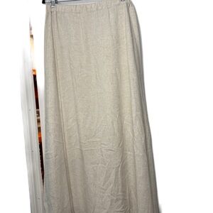 Women's Unclear Brand sz LElegant Cream Maxi Skirt